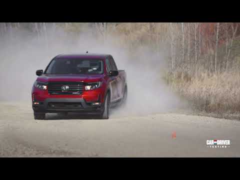 Redesigned 2021 Ridgeline vs. 2021 Tacoma: Off-Road Slalom